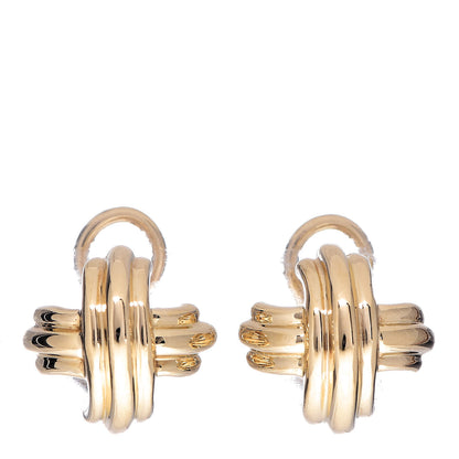 Tiffany 18K Yellow Gold Signature X Earrings 1 of 4