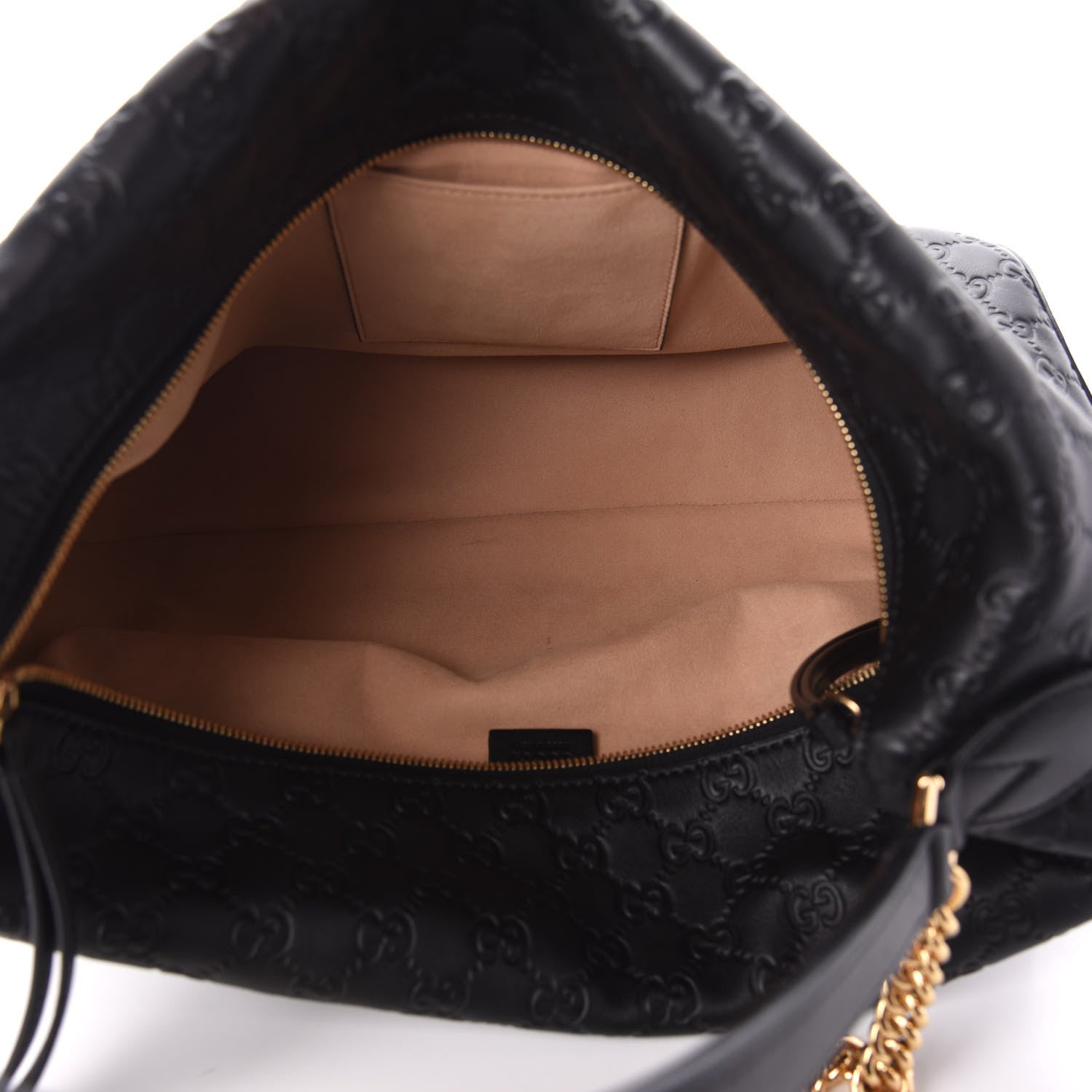 Gucci Guccissima Signature Large Linea A Hobo Black 5 of 9
