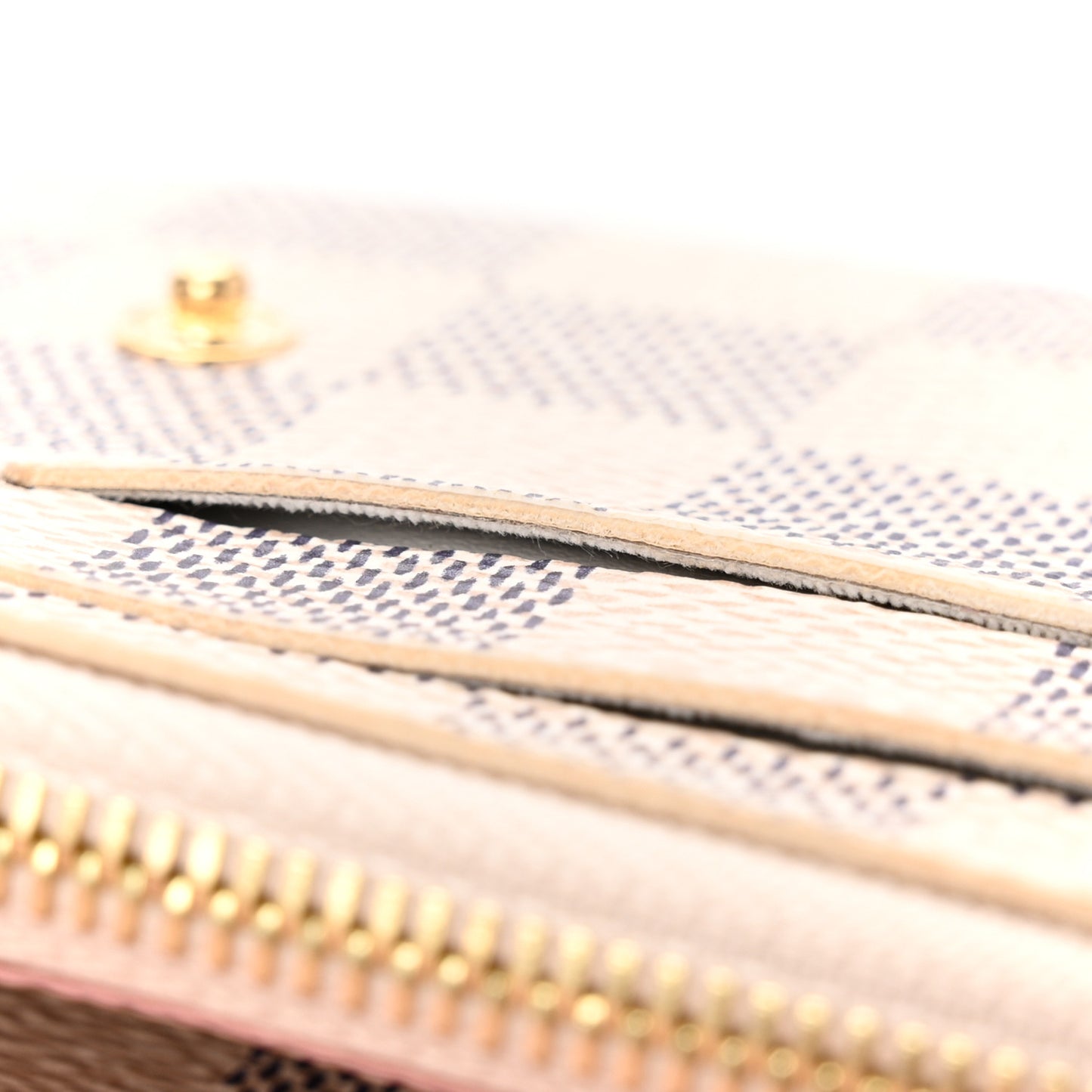 Damier Azur Emilie Wallet Rose Ballerine
