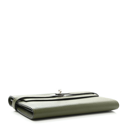 Hermes Chevre Mysore Kelly Longue Wallet Canopee 4 of 8