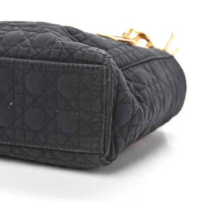 Christian Dior Nylon Cannage Mini Lady Dior Black 9 of 15