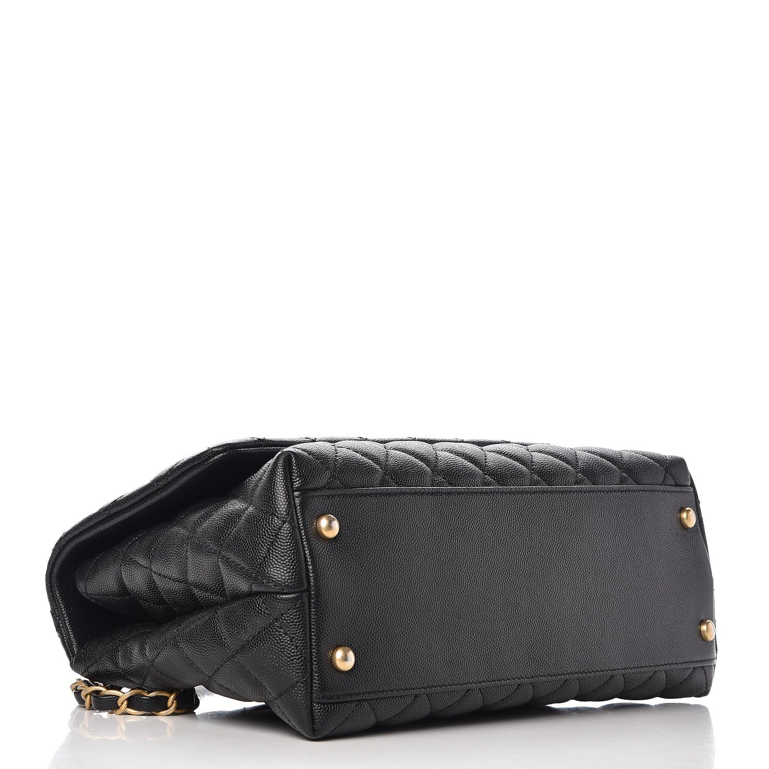 Chanel Caviar Quilted Small Coco Handle Flap Black 4 of 9