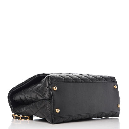 Chanel Caviar Quilted Small Coco Handle Flap Black 4 of 9