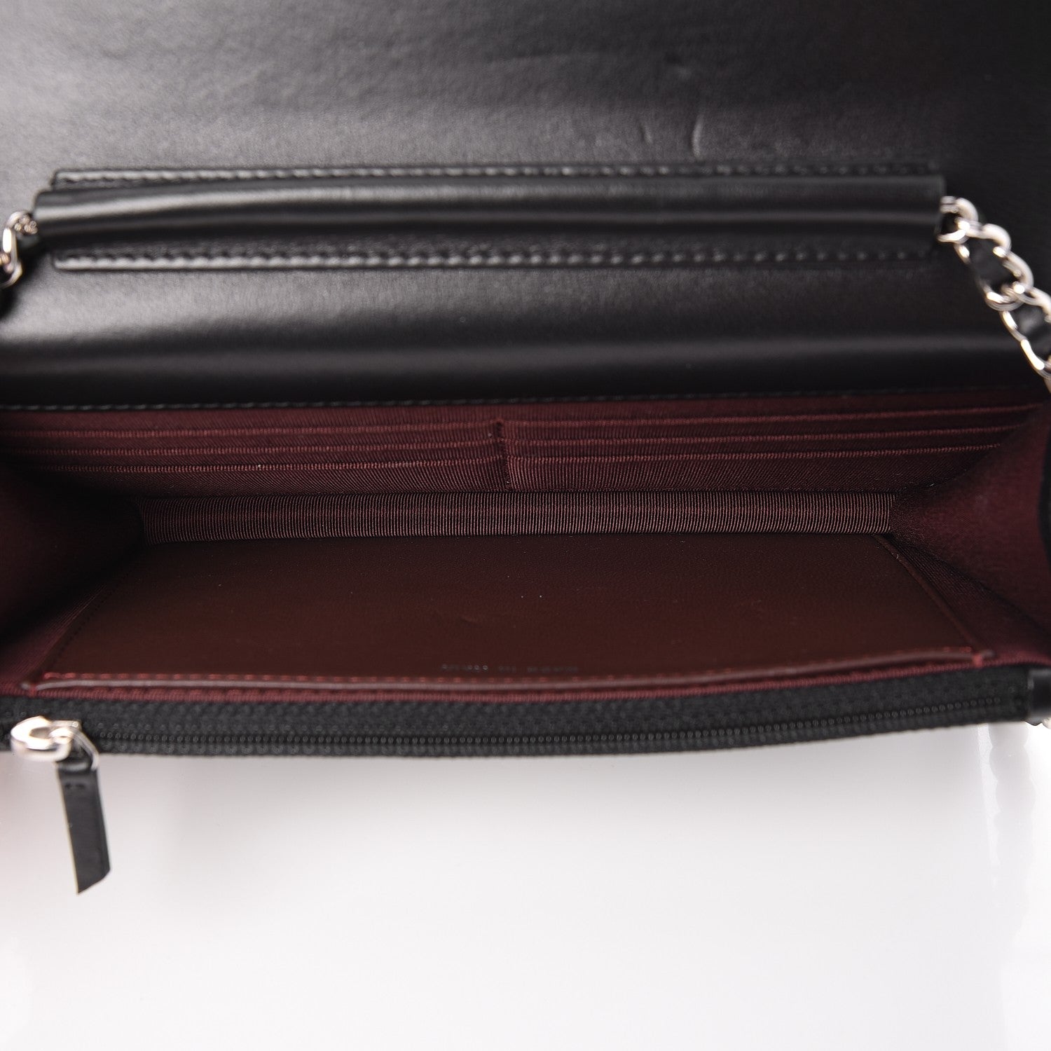 Chanel Lambskin Quilted Wallet On Chain WOC Black 5 of 11