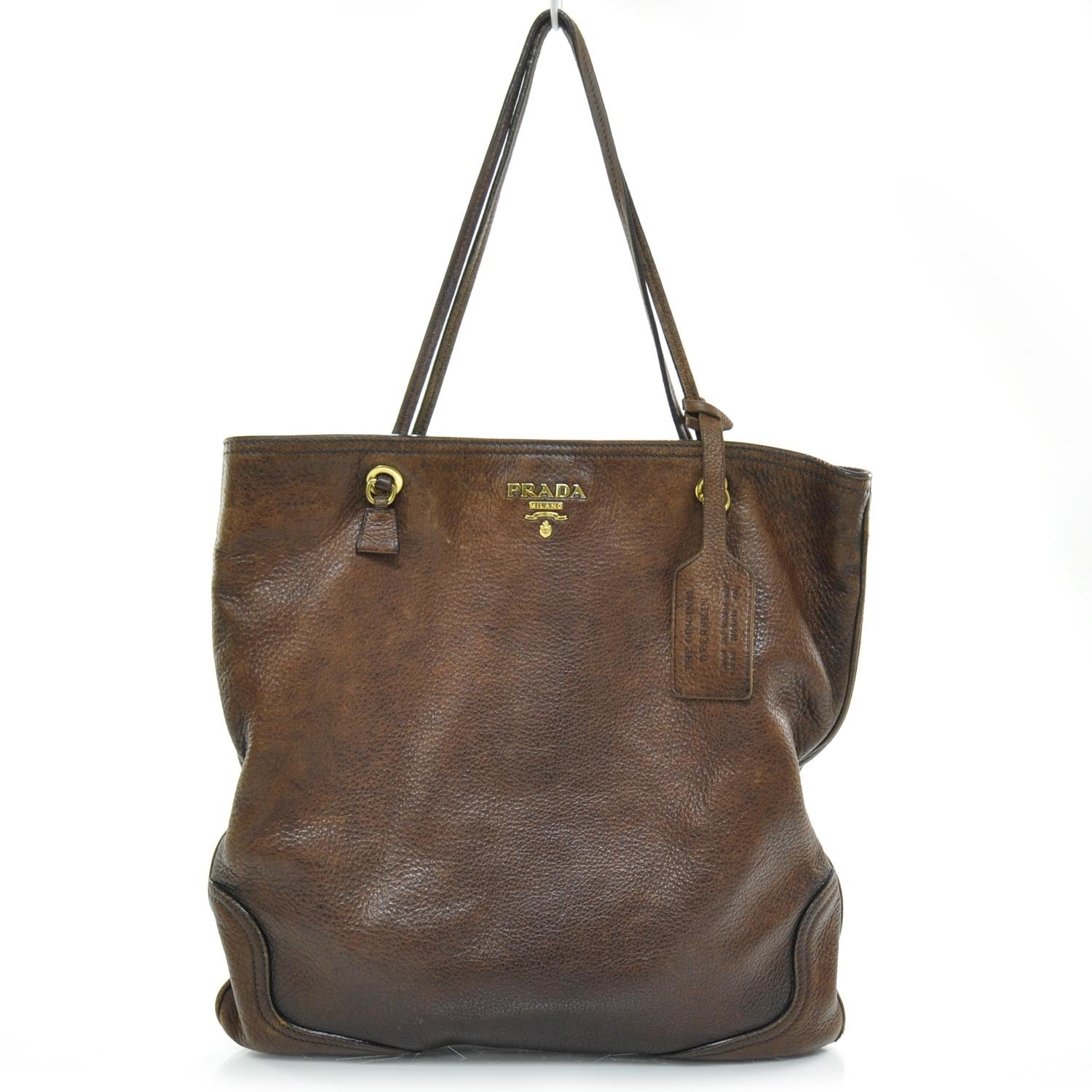 Prada Cervo Antik Shoulder Bag Cacao 1 of 11