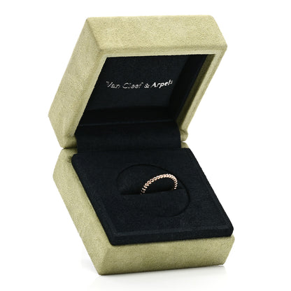 Van Cleef & Arpels 18K Rose Gold Small Perlee Ring 48 4.5 5 of 5
