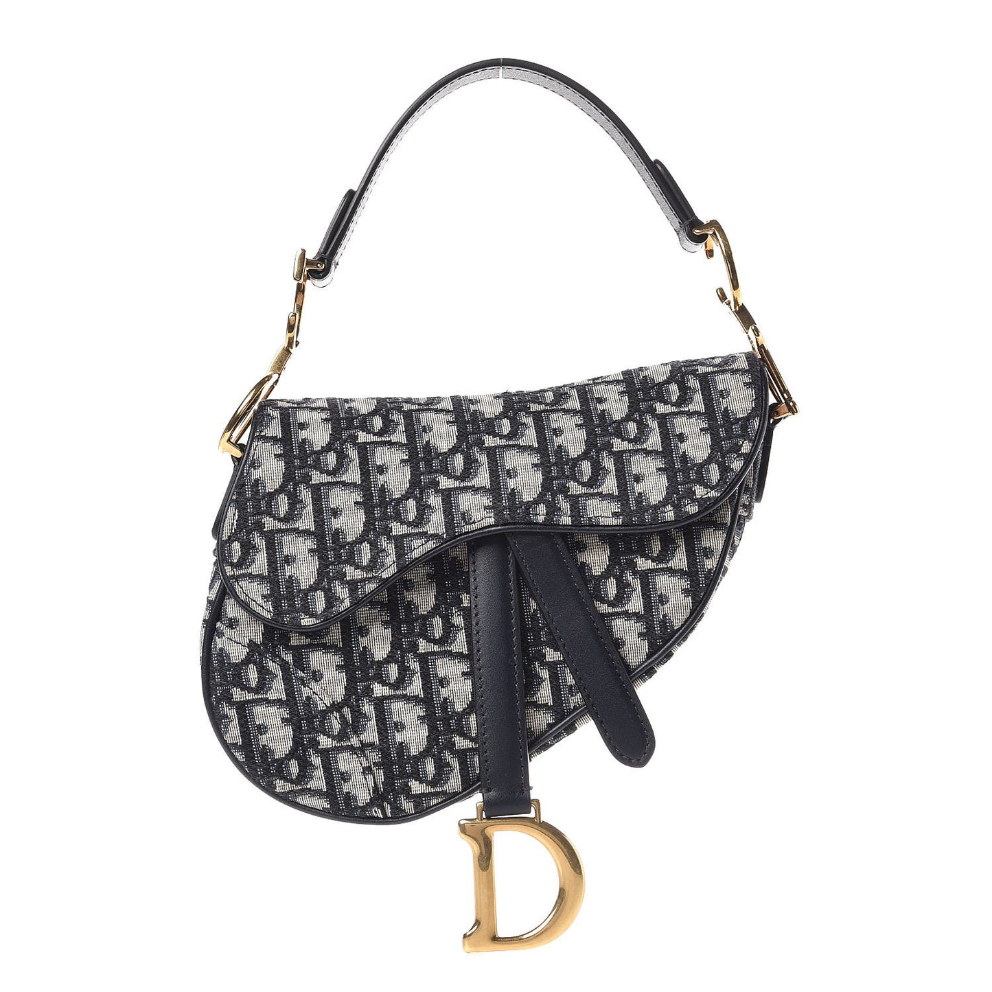 Oblique Mini Saddle Bag Blue