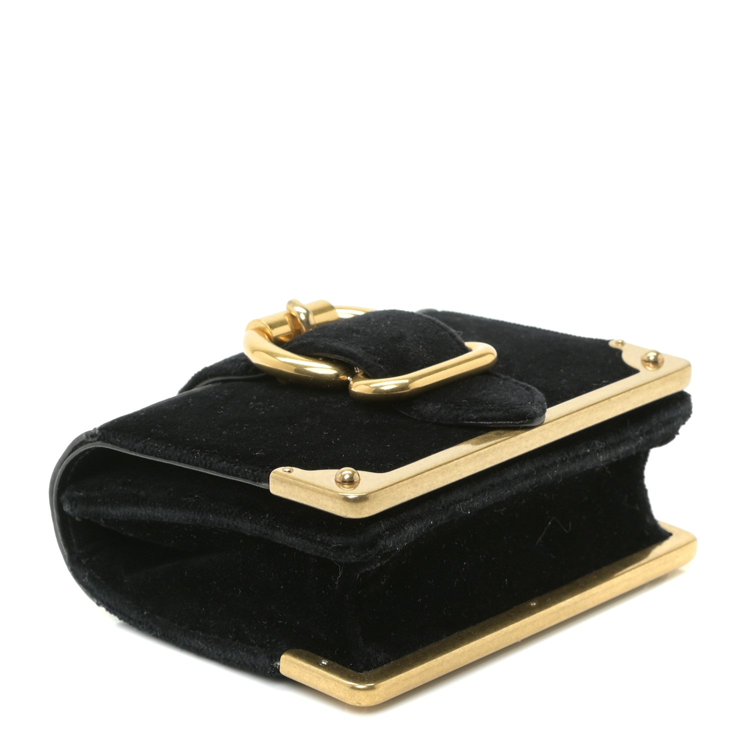 Prada Velluto Micro Cahier Bag Black 3 of 9