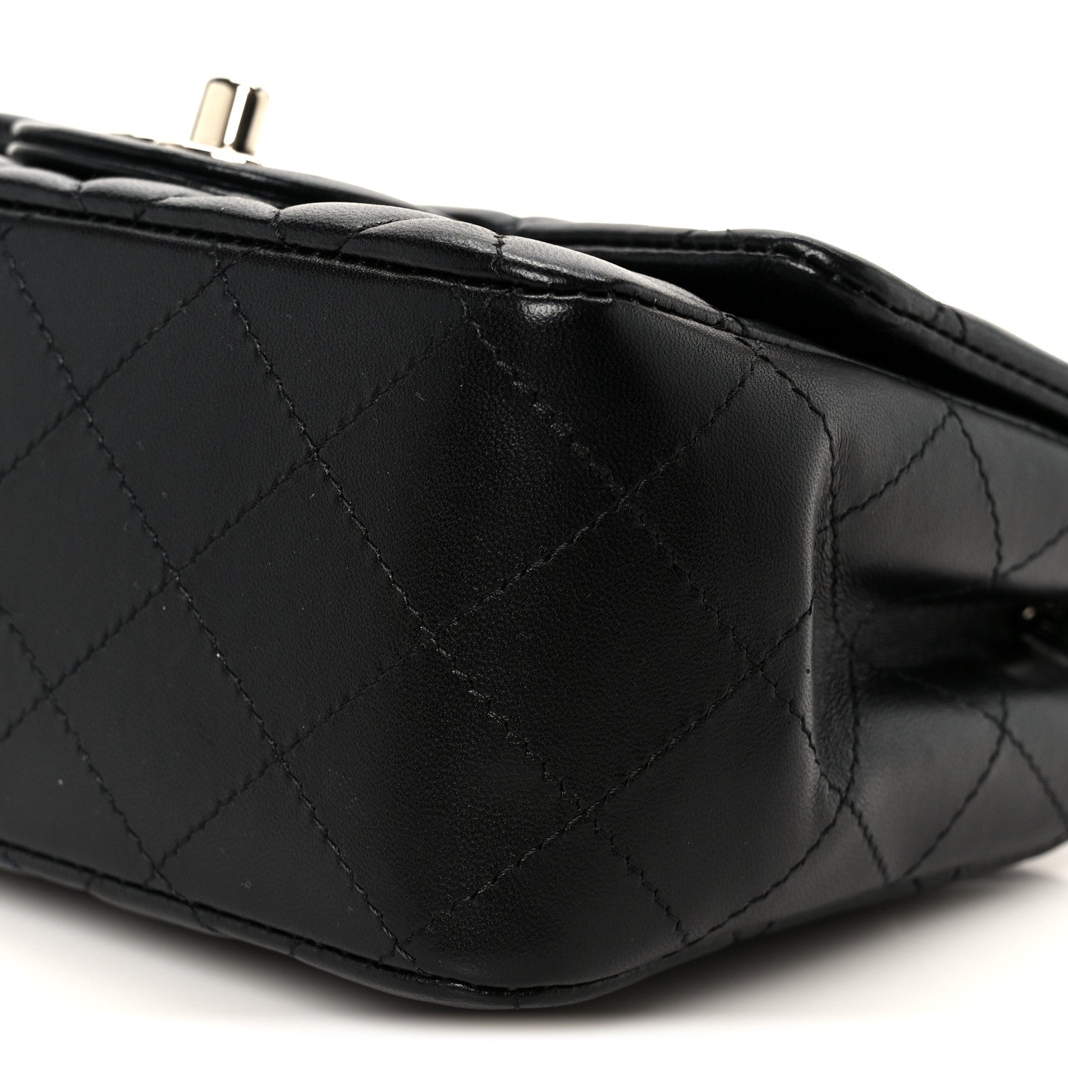 Chanel Lambskin Quilted Mini Square Flap Black 11 of 12