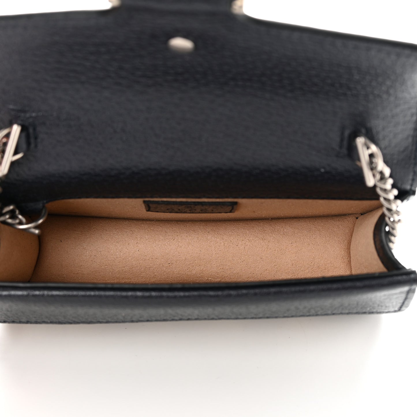GG Supreme Monogram Textured Dollar Calfskin Super Mini Dionysus Shoulder Bag Beige Blue