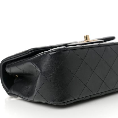 Chanel Lambskin Quilted Mini Rectangular Flap Black 9 of 12