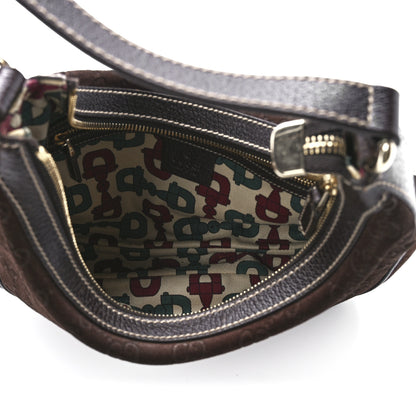 Gucci Monogram Small Charmy Hobo Brown 4 of 10