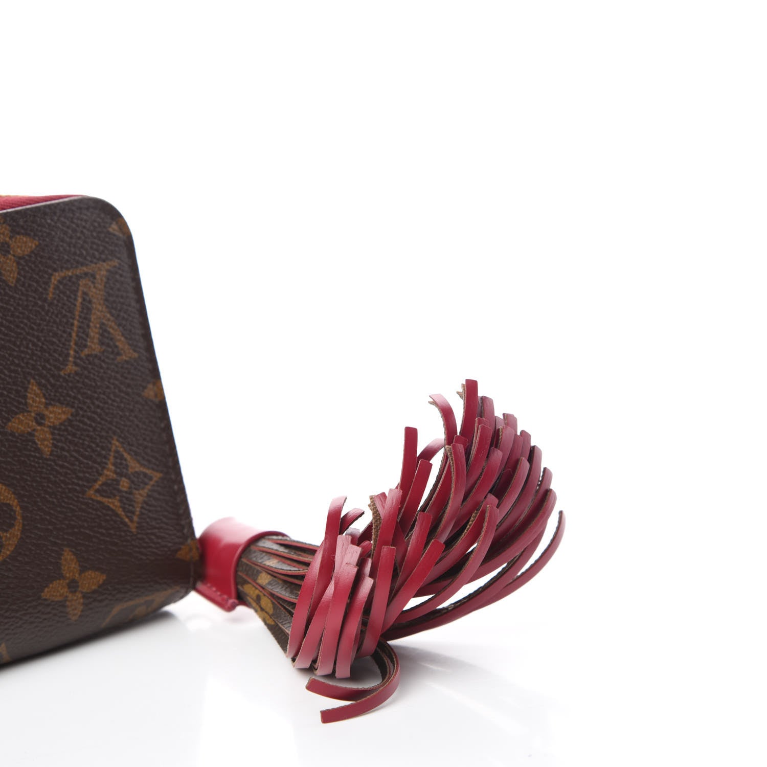 Louis Vuitton Monogram Pompon Zippy Wallet Fuchsia 9 of 9