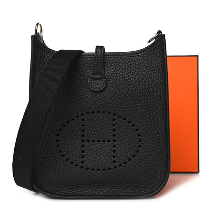 Hermes Taurillon Clemence Evelyne TPM Black 10 of 10