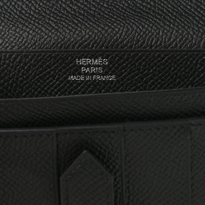 Hermes Epsom Bearn Gusset Wallet Black 6 of 8