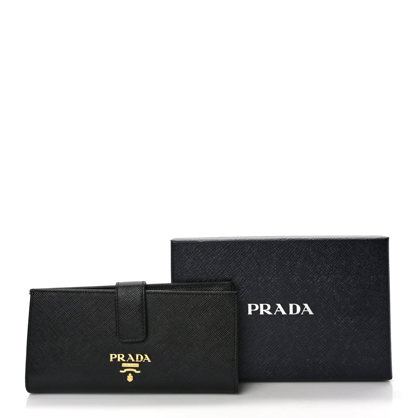 Saffiano Metal Large Wallet Black