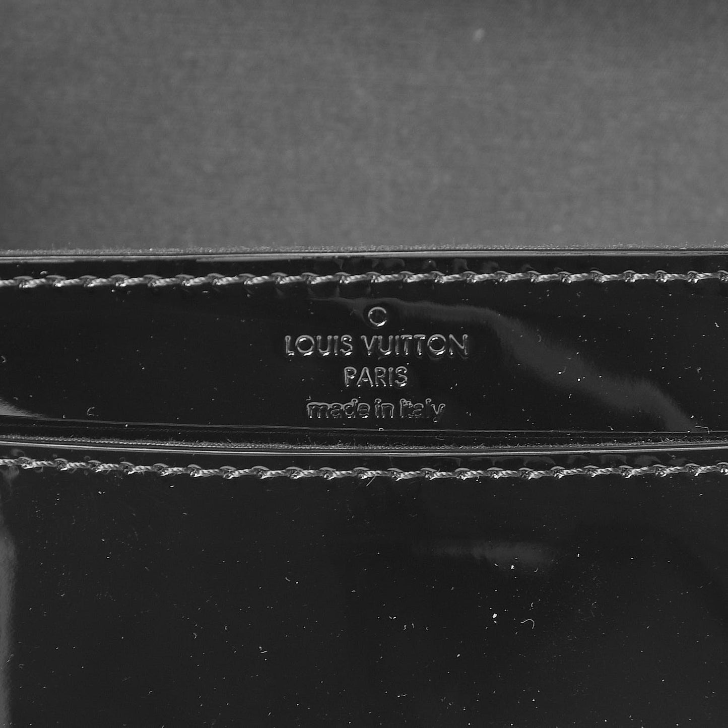 Patent Louise EW Clutch Black