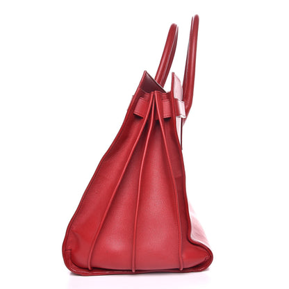 Saint Laurent Calfskin Large Sac de Jour Carryall Rouge Orient 9 of 22