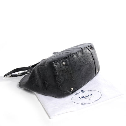 Prada Vitello Daino Shoulder Bag Nero Black 4 of 10