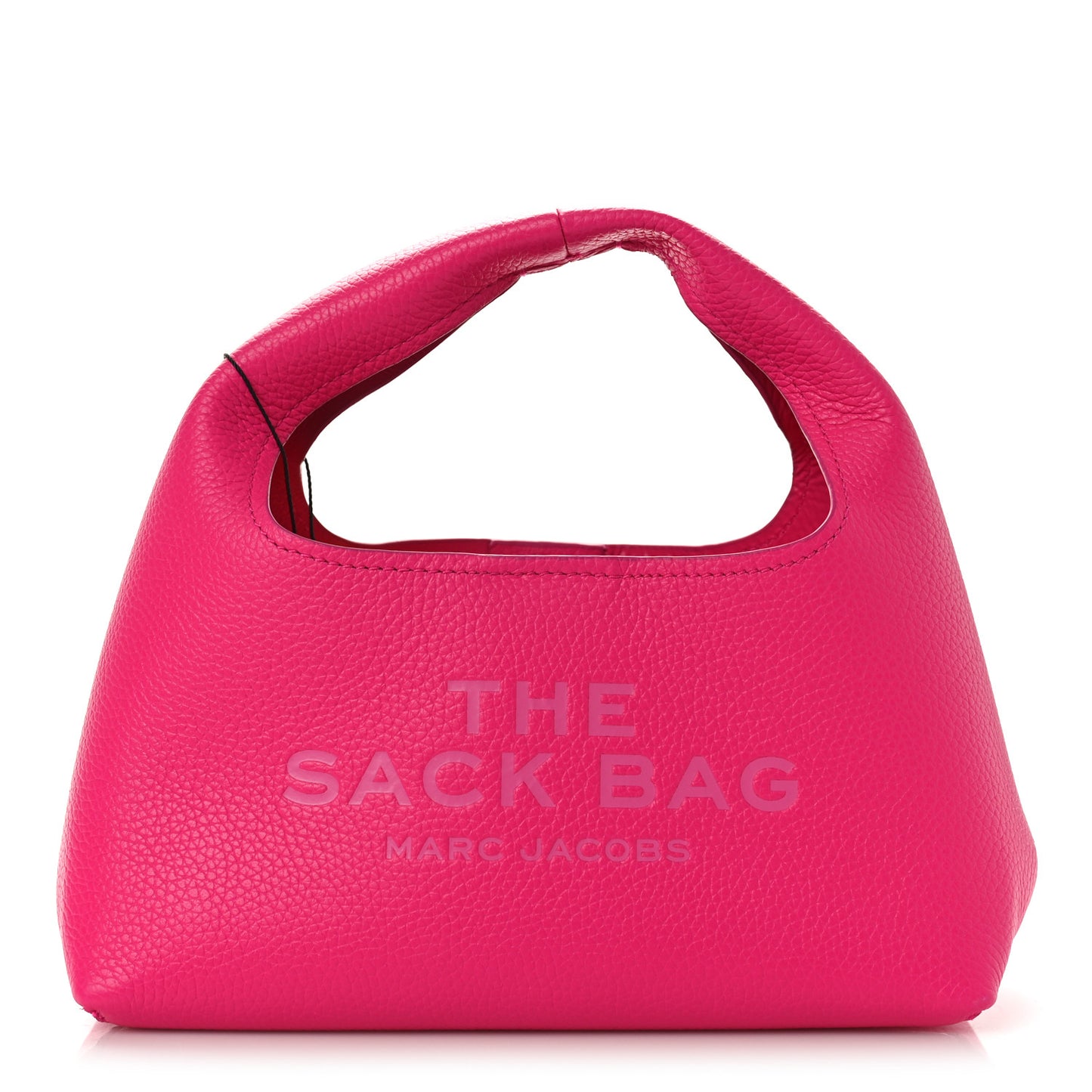Grained Calfskin Mini The Sack Bag Hot Pink