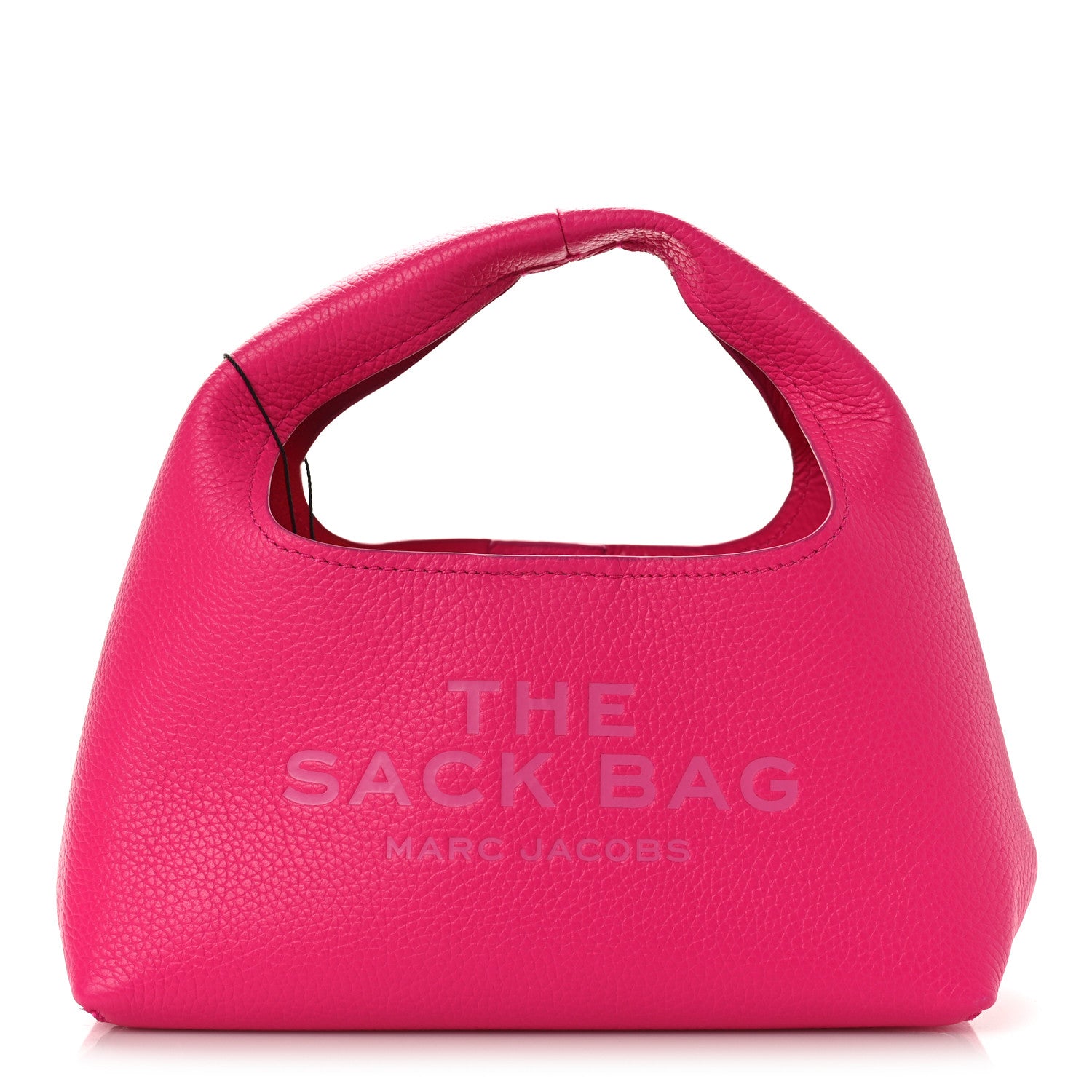 Marc Jacobs Grained Calfskin Mini The Sack Bag Hot Pink 1 of 9