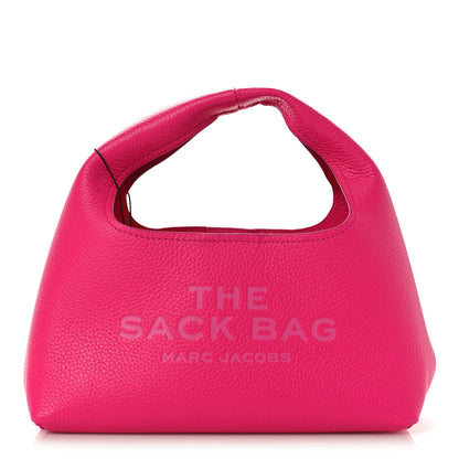 Marc Jacobs Grained Calfskin Mini The Sack Bag Hot Pink 1 of 9