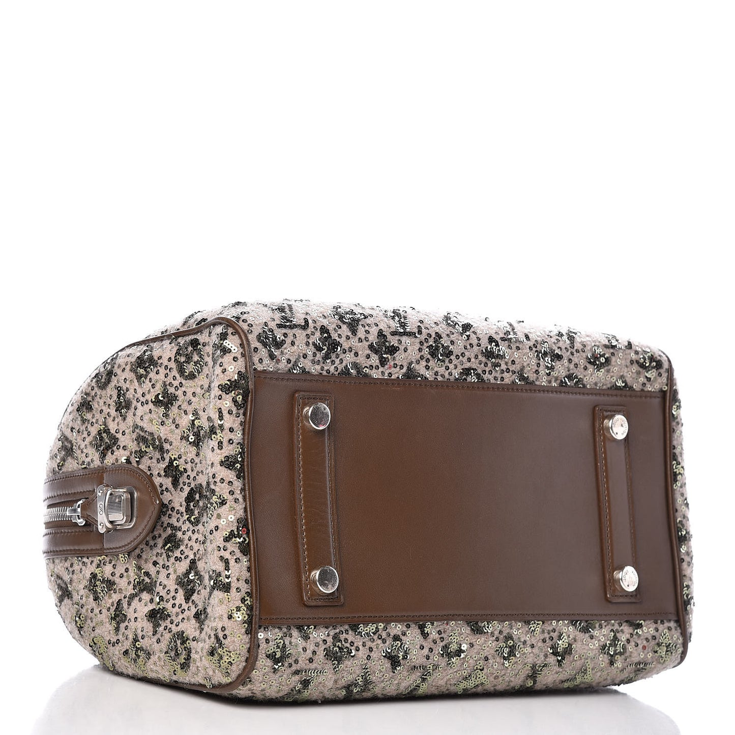 Sequin Monogram Sunshine Express Speedy Kaki