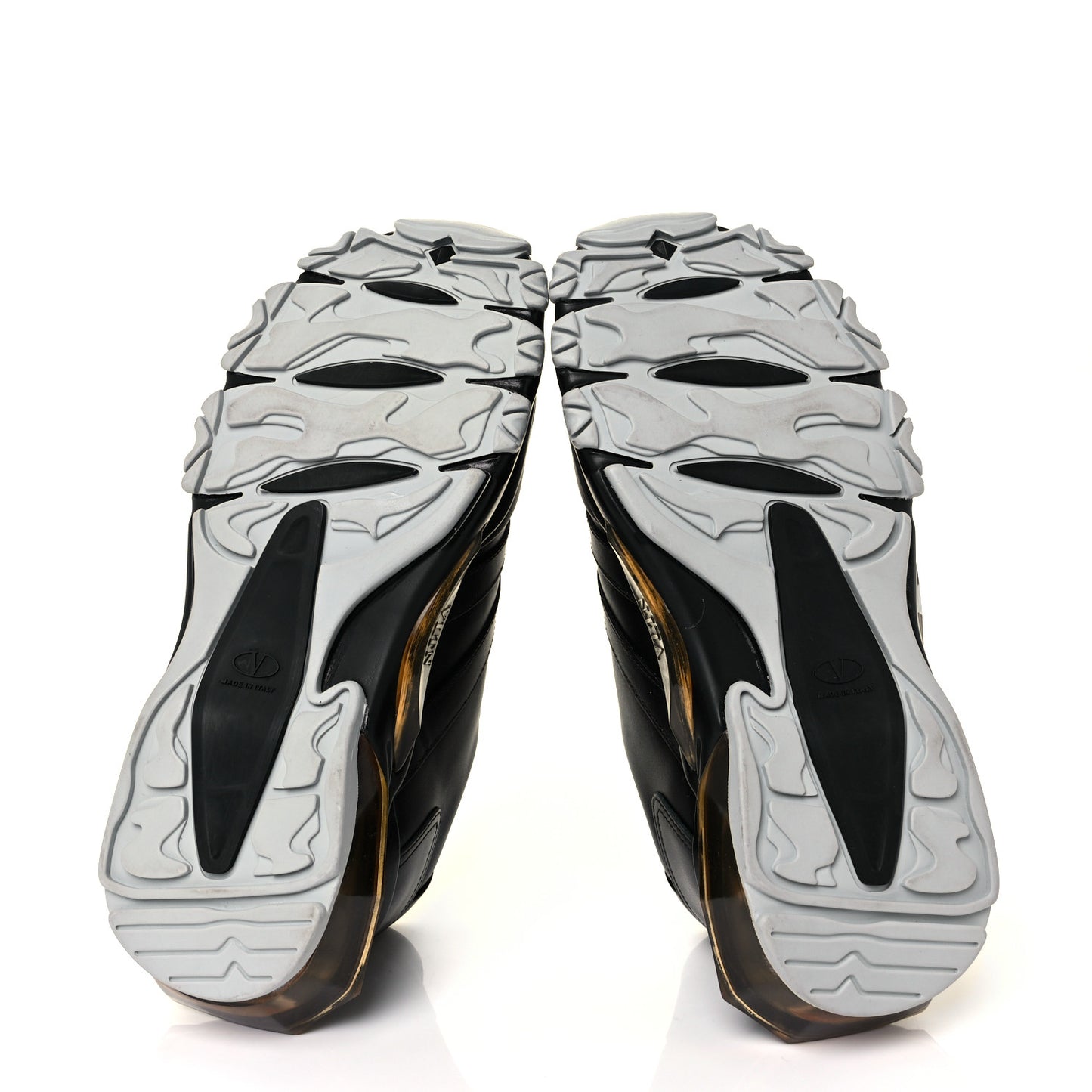Calfskin VLOGO Mens Bounce Sneakers 39 Black