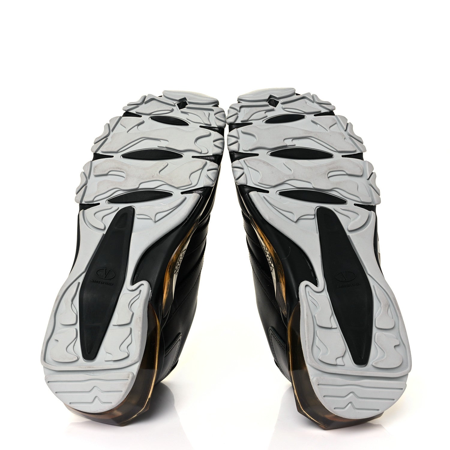 Valentino Garavani Calfskin VLOGO Mens Bounce Sneakers 39 Black 6 of 7