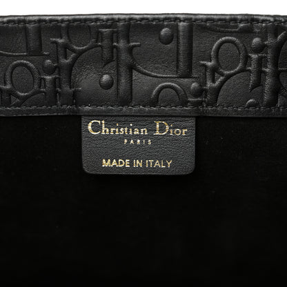 Christian Dior Oblique Calfskin Embossed Large Book Tote Black 6 of 10