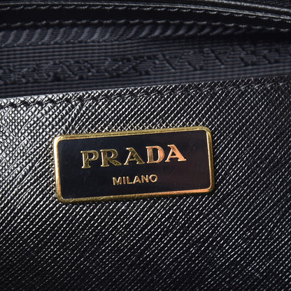 Prada Saffiano Medium Galleria Double Zip Tote Black 6 of 9