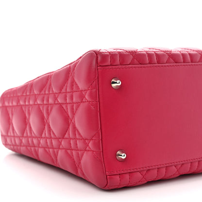 Christian Dior Lambskin Cannage Medium Lady Dior Pink 9 of 12