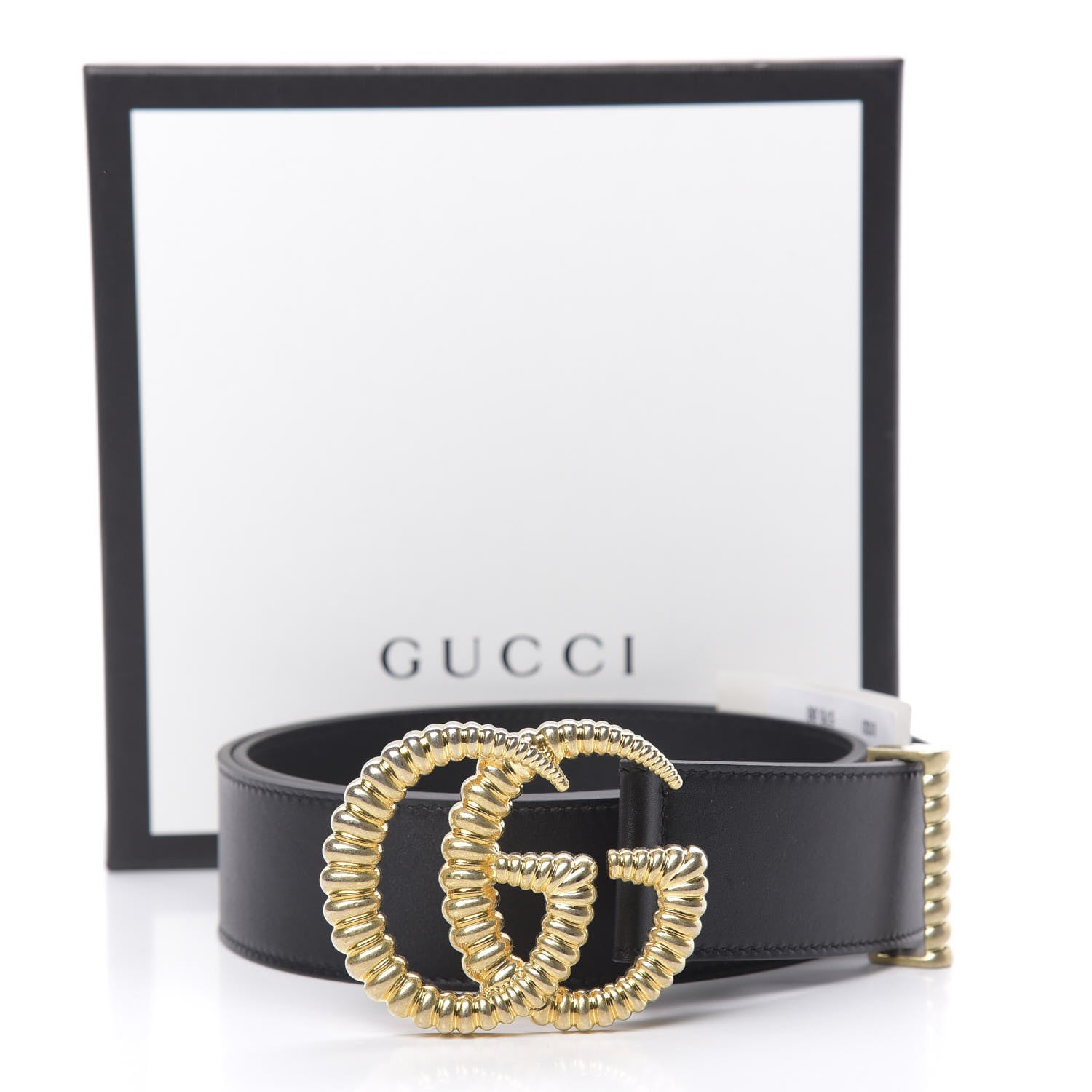 Gucci Moon Calfskin Torchon Double G 40mm Belt 85 34 Black 7 of 7