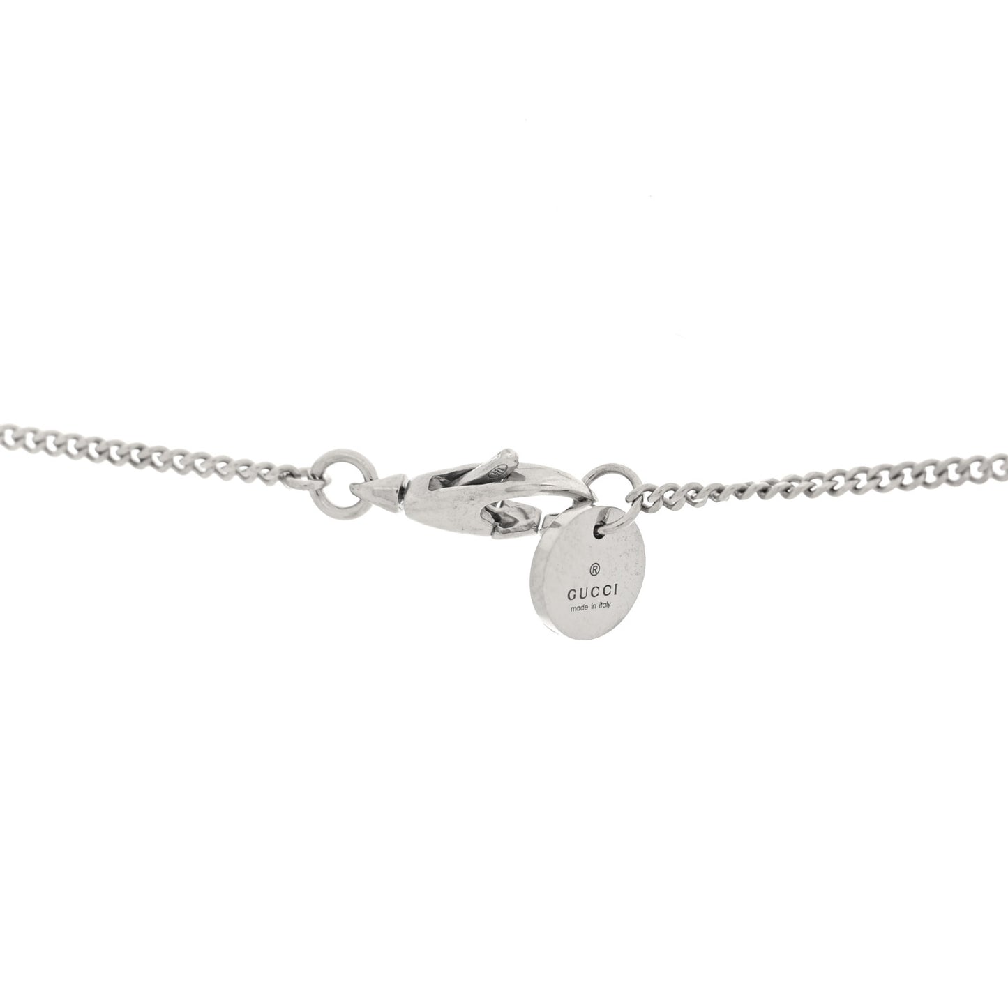 X DISNEY Sterling Silver Enamel Daisy Duck Pendant Necklace