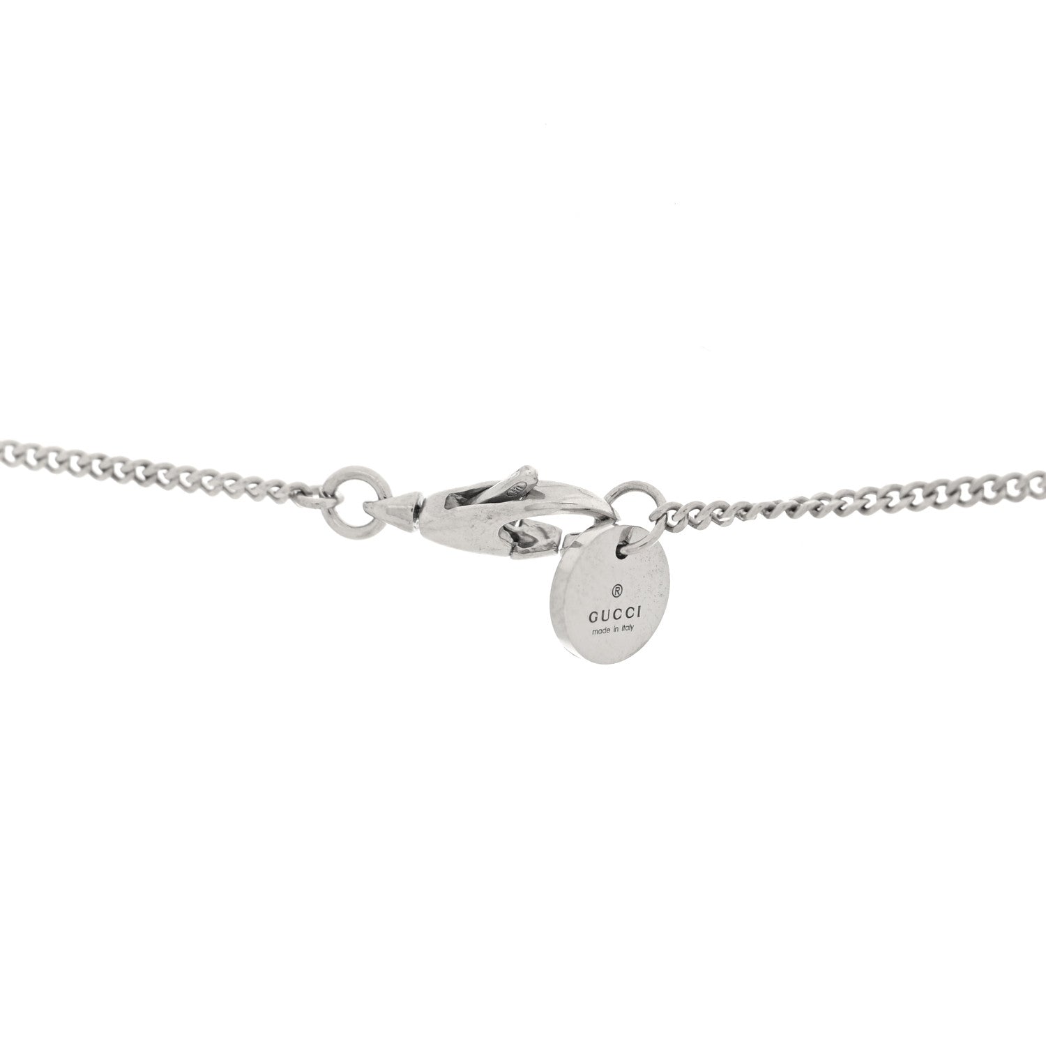 Gucci X DISNEY Sterling Silver Enamel Daisy Duck Pendant Necklace 4 of 5