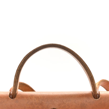 Hermes Toile Vache Calfskin Herbag PM 30 Black Natural 16 of 21