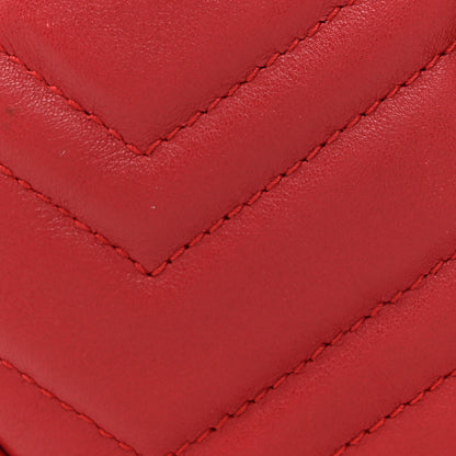 Gucci Calfskin Matelasse GG Marmont Belt Bag 85 34 Hibiscus Red 8 of 13