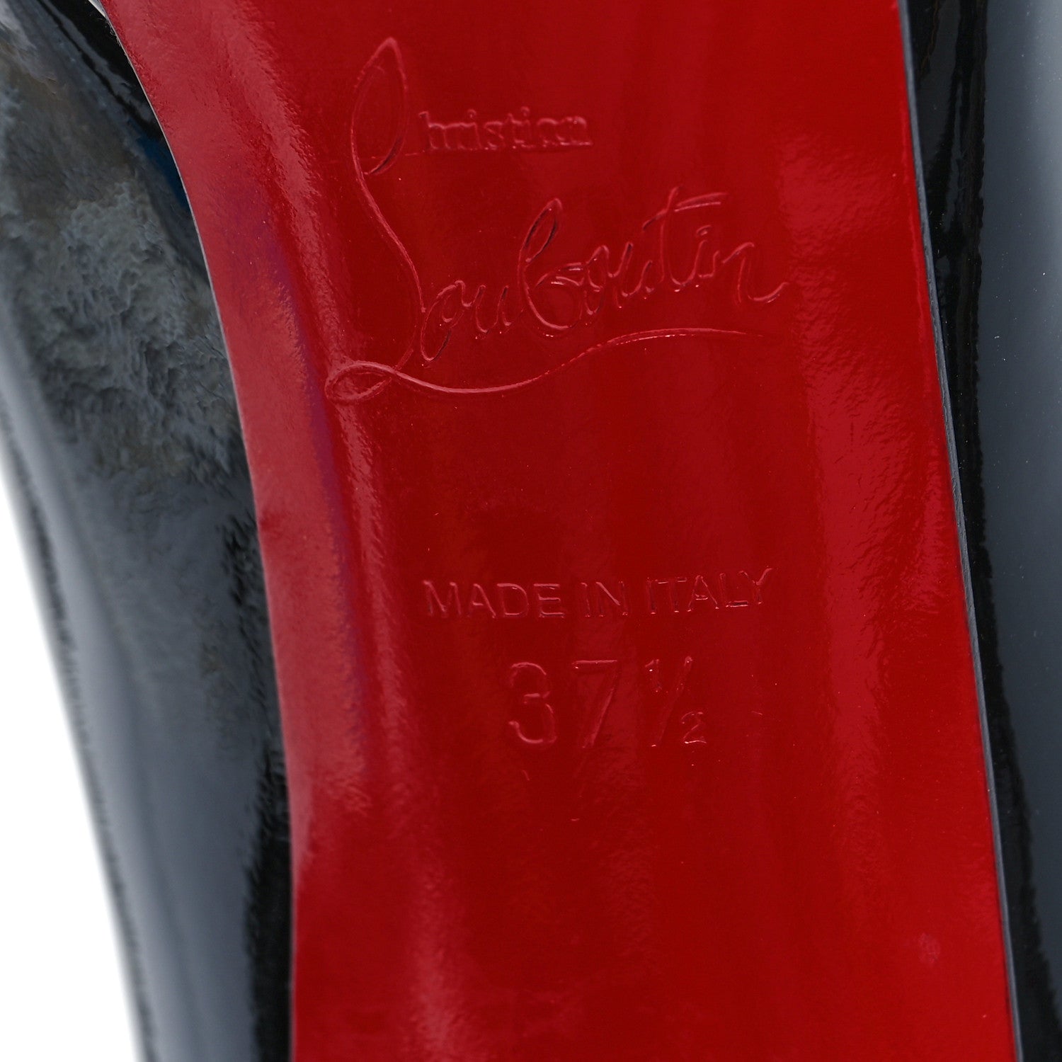 Christian Louboutin Patent Pigalle Plato 100 Pumps 37.5 Black 7 of 9