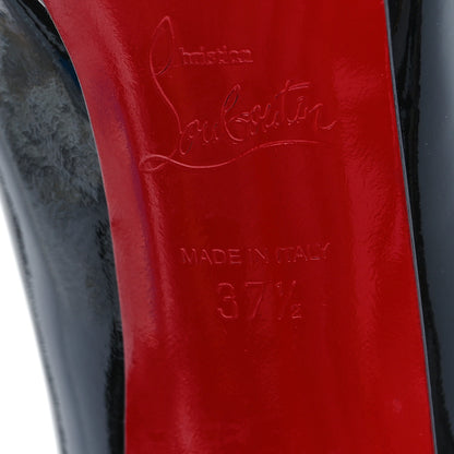 Christian Louboutin Patent Pigalle Plato 100 Pumps 37.5 Black 7 of 9