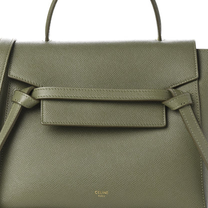 Celine Grained Calfskin Micro Belt Bag Army Green 10 of 10