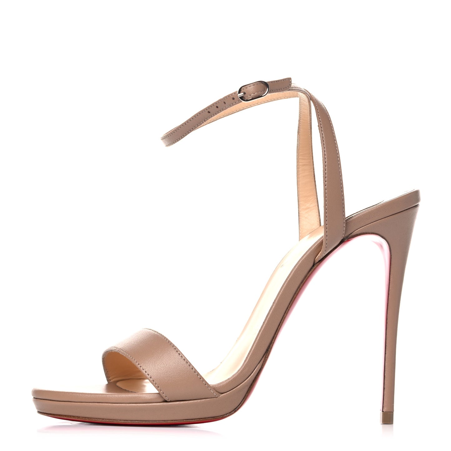 Nappa Loubi Queen 120 Pumps 37 Nude