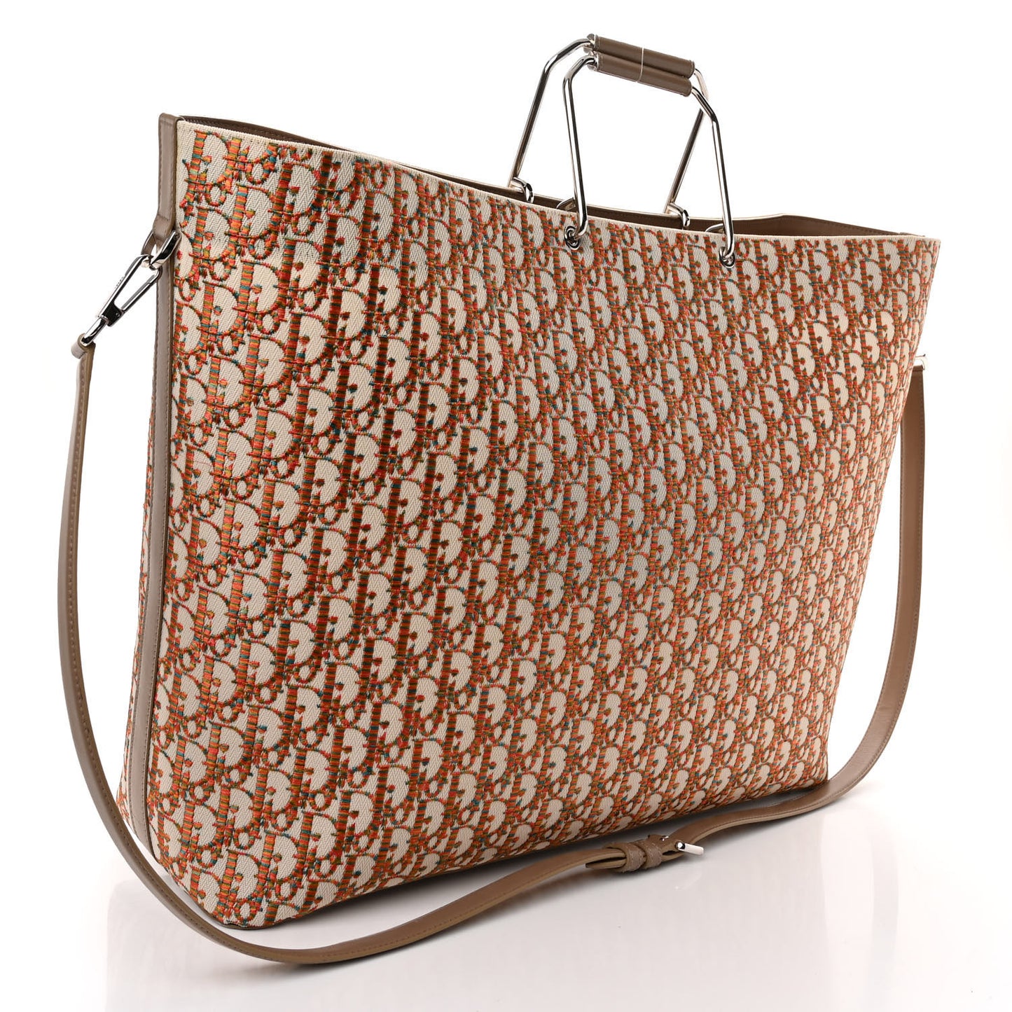 Oblique Embroidered Miami Tote Multicolor