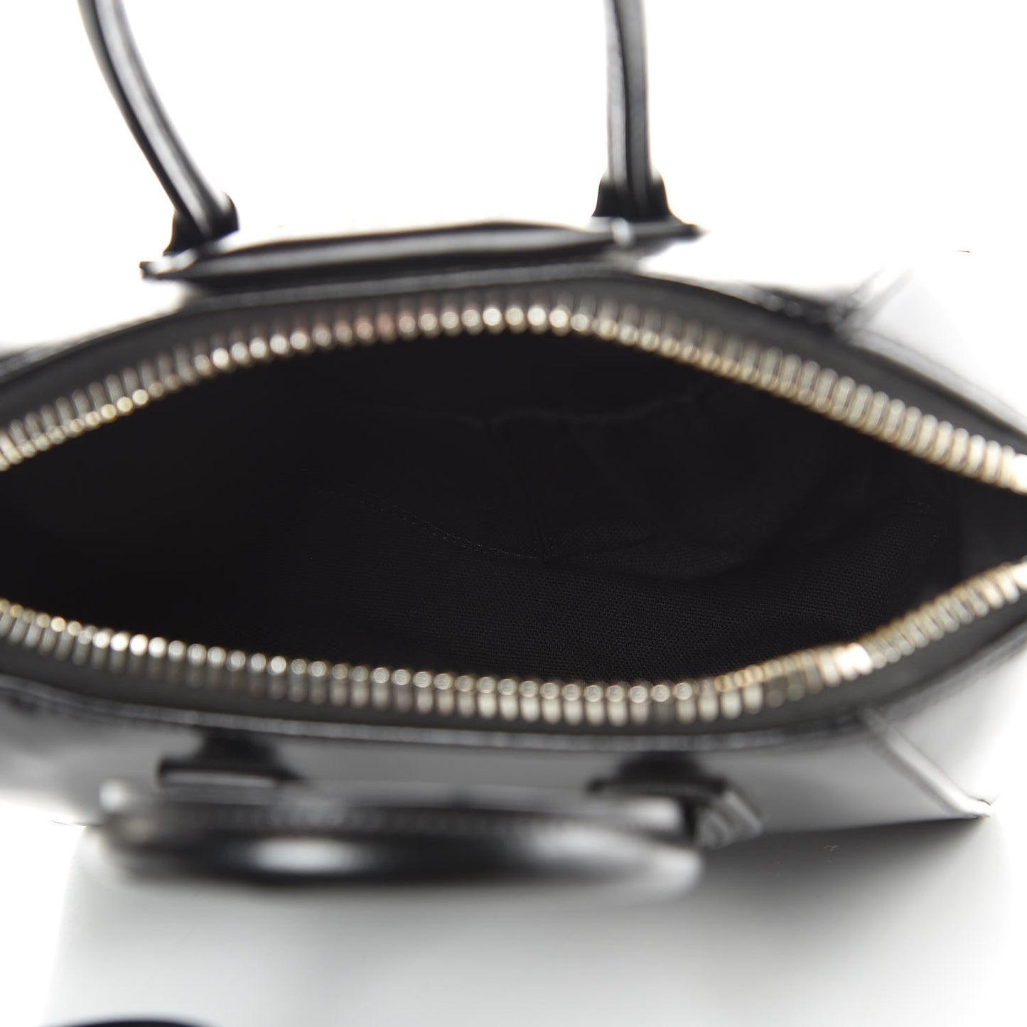 Shiny Lord Calfskin Mini Antigona Black