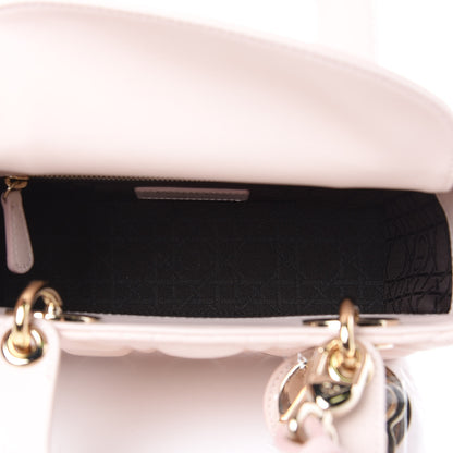 Christian Dior Lambskin Cannage Small Lucky Badges My Lady Dior Pink 5 of 10