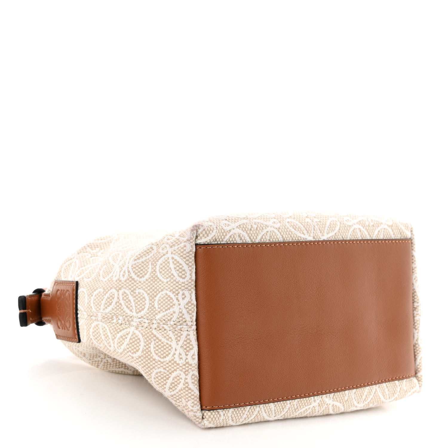 Loewe Jacquard Anagram Calfskin Small Cubi Bag Ecru Tan 4 of 9