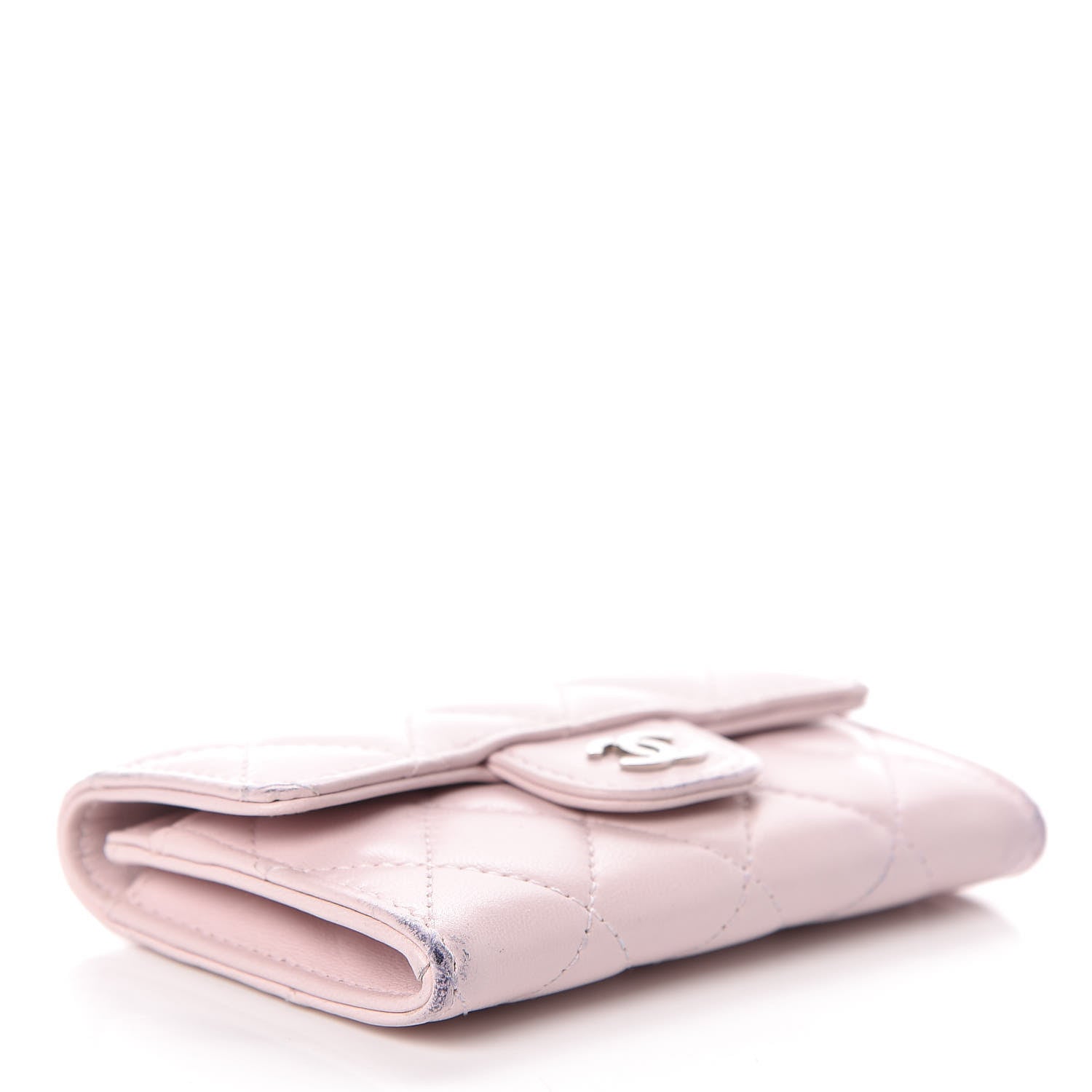 Chanel Lambskin Quilted Card Holder Light Pink 4 of 13