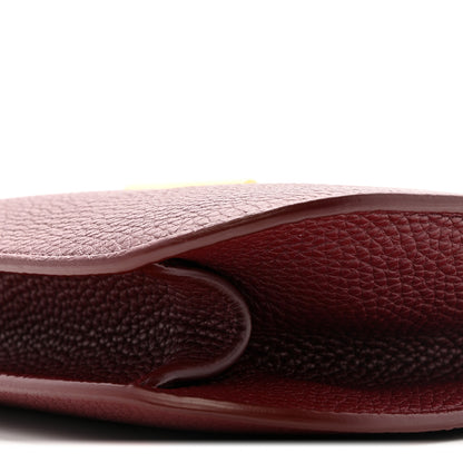 Tom Ford Grained Calfskin Large T Clasp Tara Crossbody Bag Cabernet 10 of 12