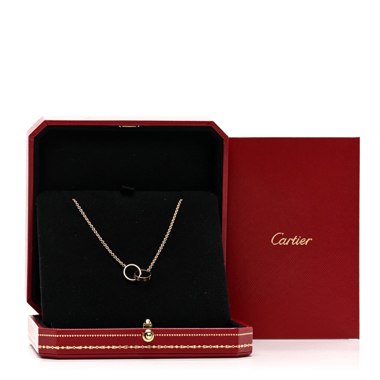 18K Yellow Gold Interlocking LOVE Necklace
