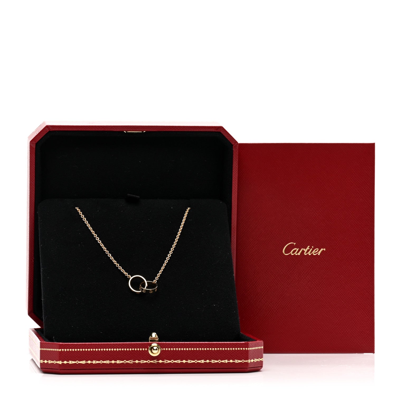 Cartier 18K Yellow Gold Interlocking LOVE Necklace 5 of 5