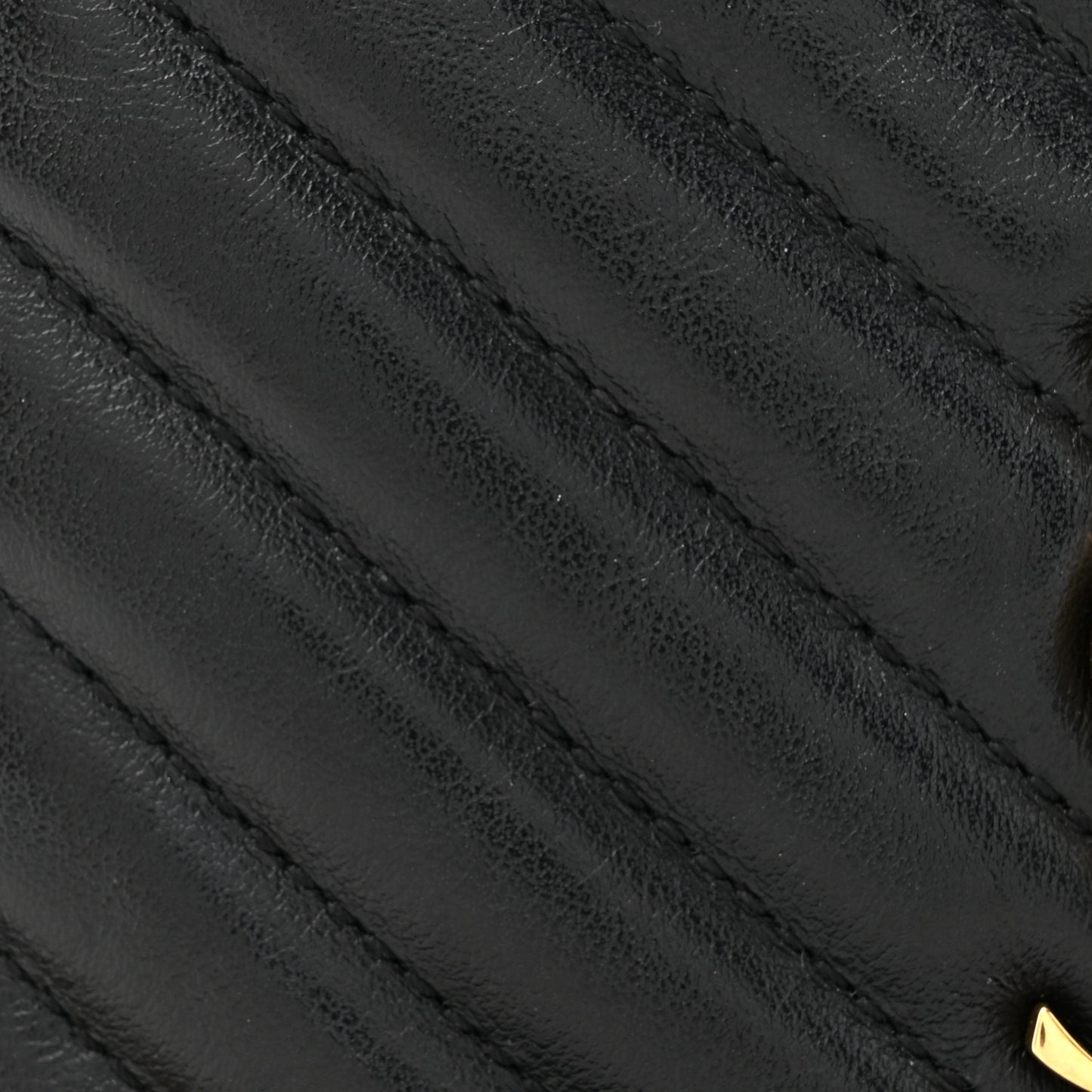 Calfskin Matelasse Monogram Lou Belt Bag Black